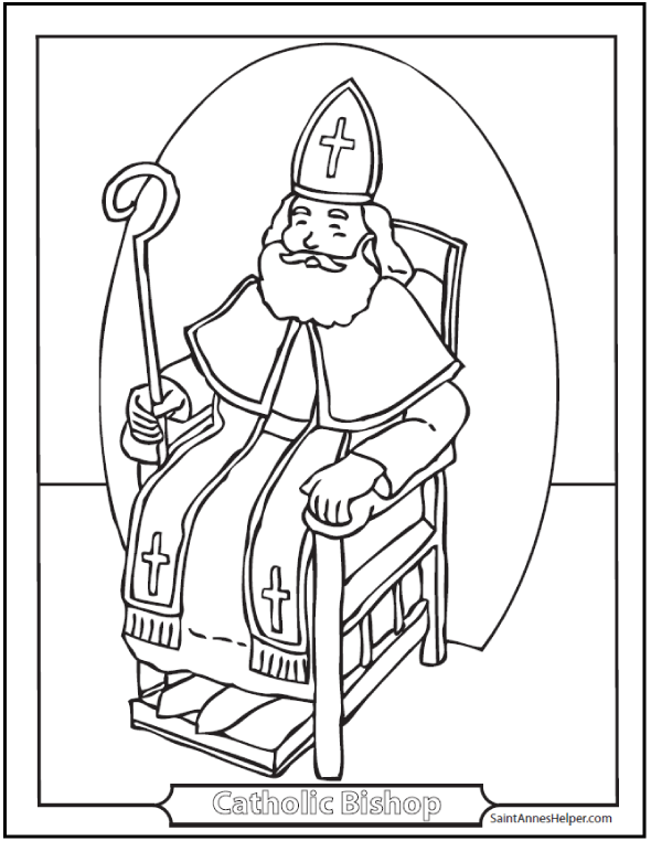 150+ Catholic Coloring Pages: Sacraments, Rosary, Saints, Children