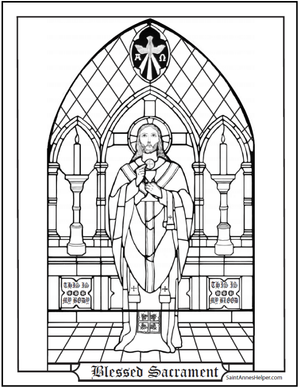 14 Communion Coloring Page Printables