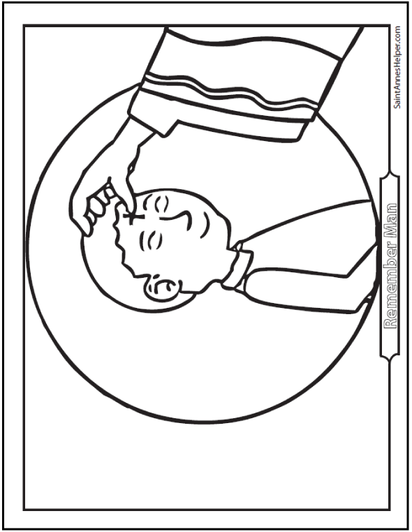 Ash Wednesday Coloring Pages: Start Lent Well