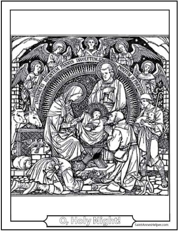 nativity coloring pages