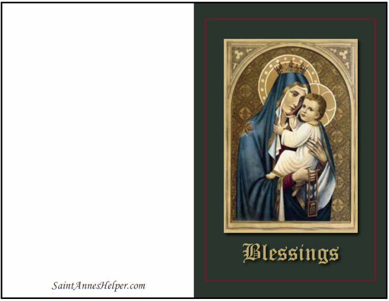 Printable Religious Christmas Cards: Beautiful Religious Art