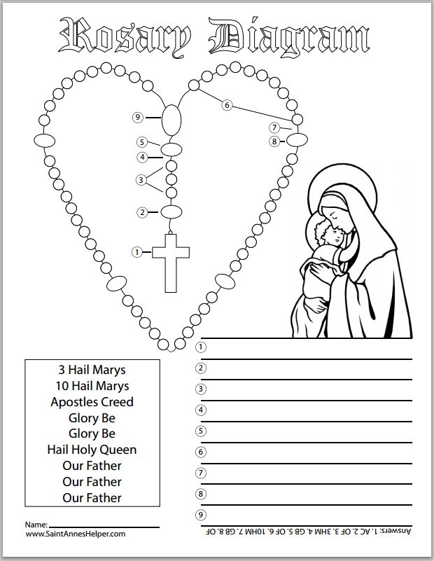 Free Printable Out Catholic Cathesim Worksheets