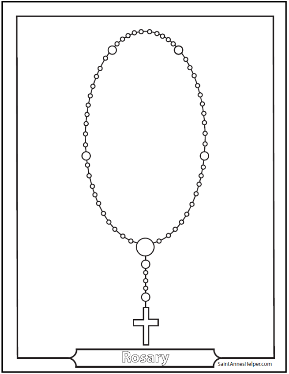6+ Rosary Diagrams ️ Printable Catholic Rosary Guide and Worksheets