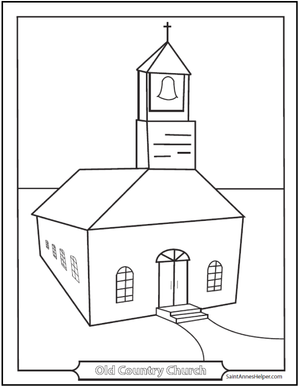9 Church Coloring Pages From Simple To Ornate